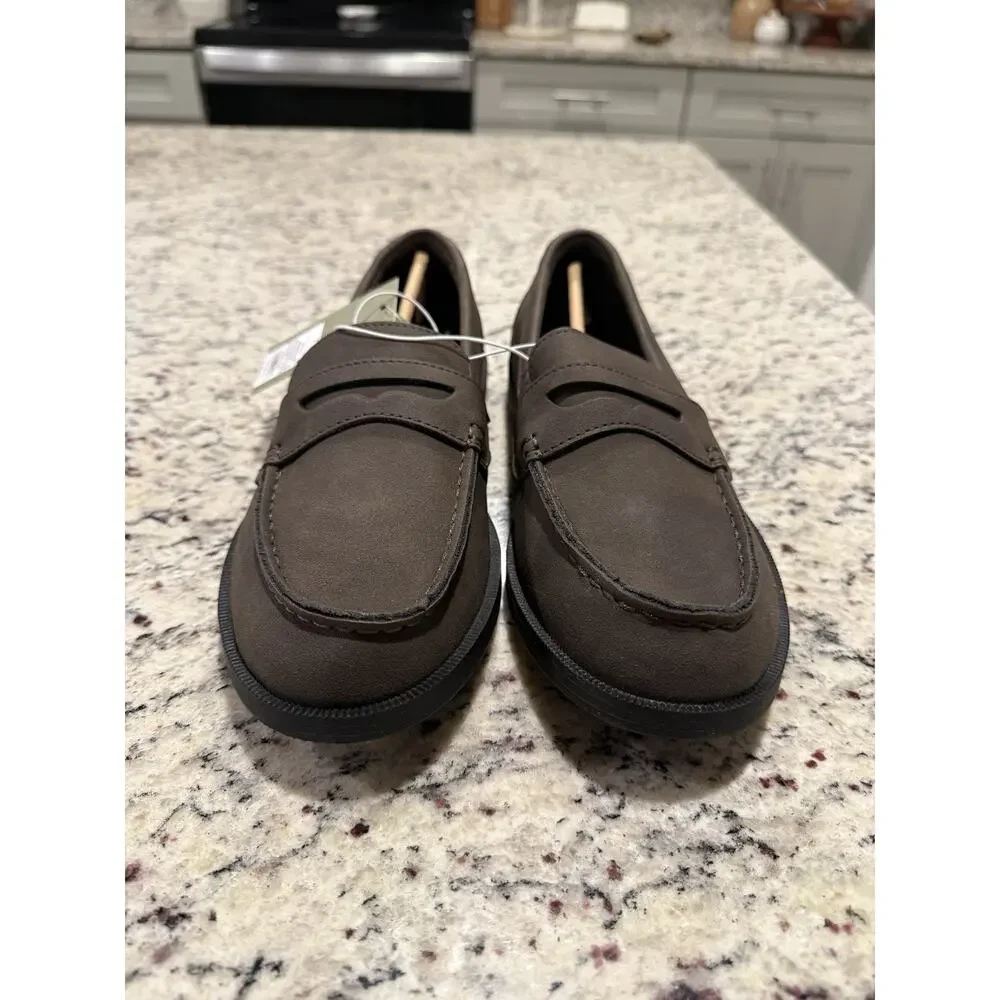 Goodfellow & Co Men’s Size 7 Dark Brown Penny Loafers Slip On Shoes NWT